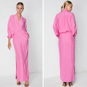 SWF Pink Plunge Dress size SMALL